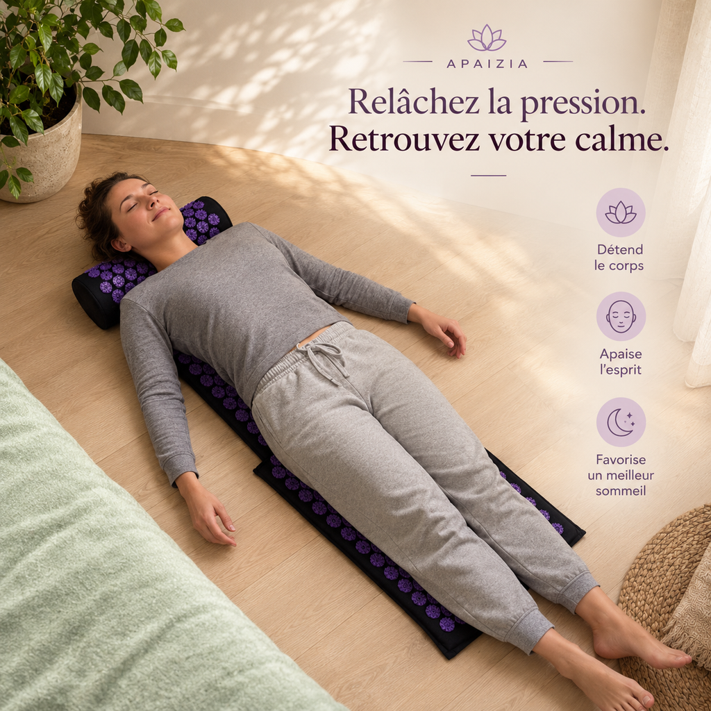 Relaxing acupressure mat