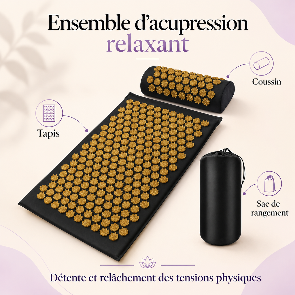 Relaxing acupressure mat