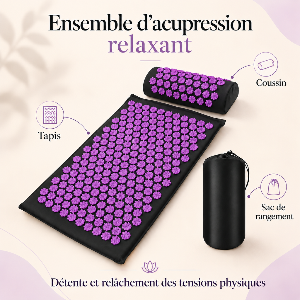 Relaxing acupressure mat