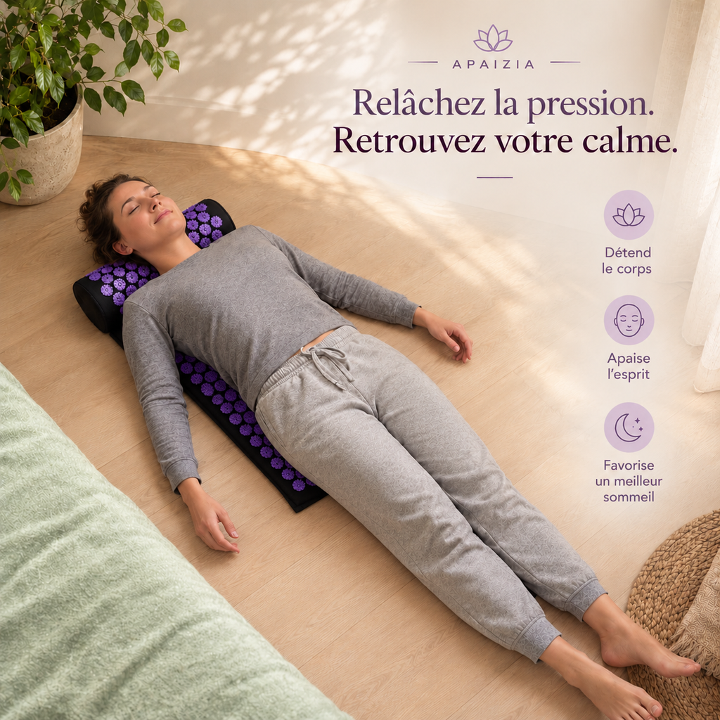 Relaxing acupressure mat