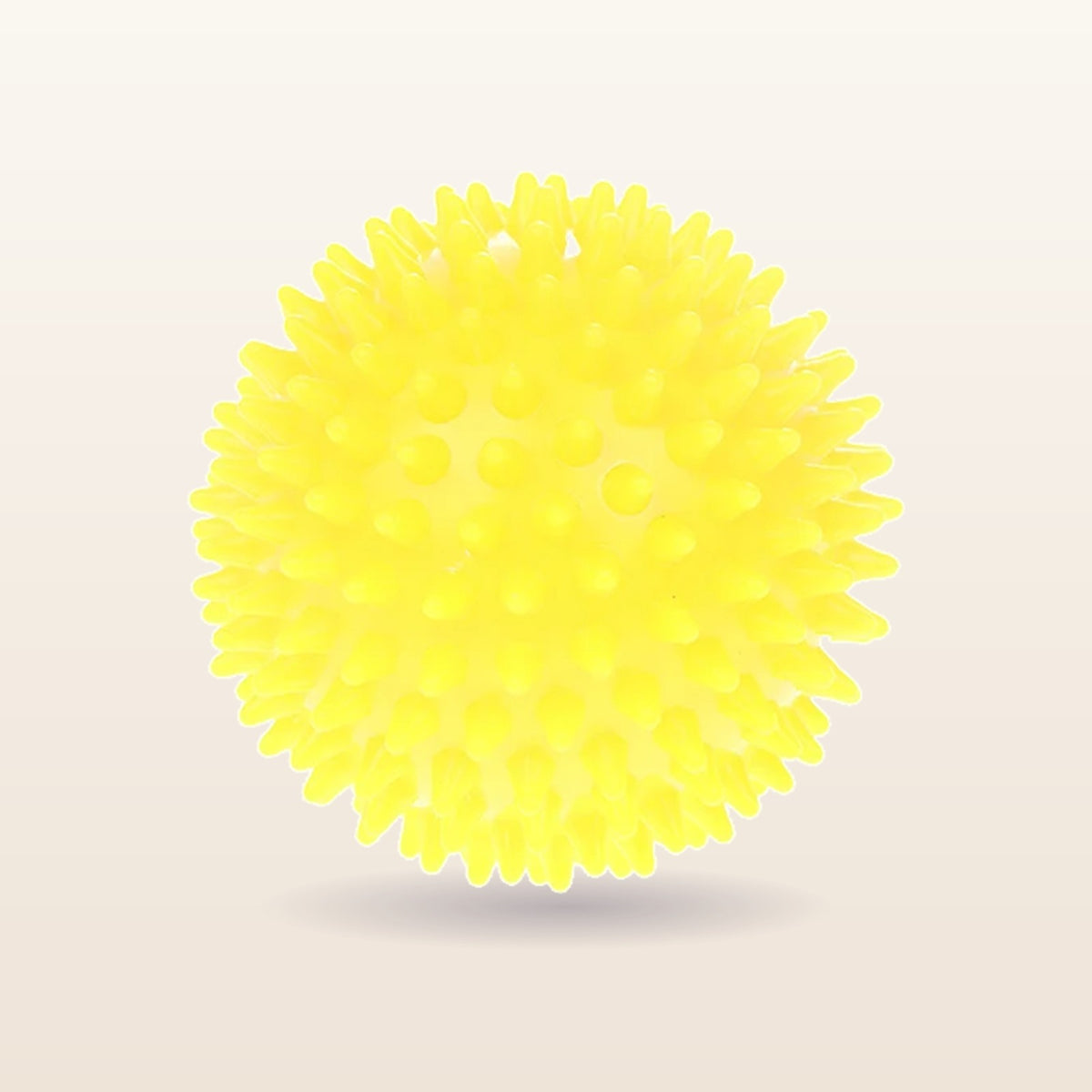 Balle de massage à picots 7 cm, coloris jaune